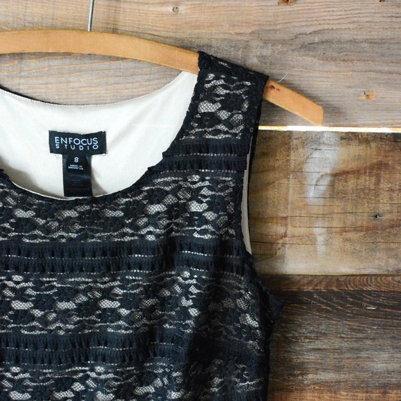 Enfocus Studio Dresses & Skirts - Enfocus Studio sleeveless Black Lace dress